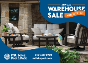 Image of contact info, and outdoor furniture